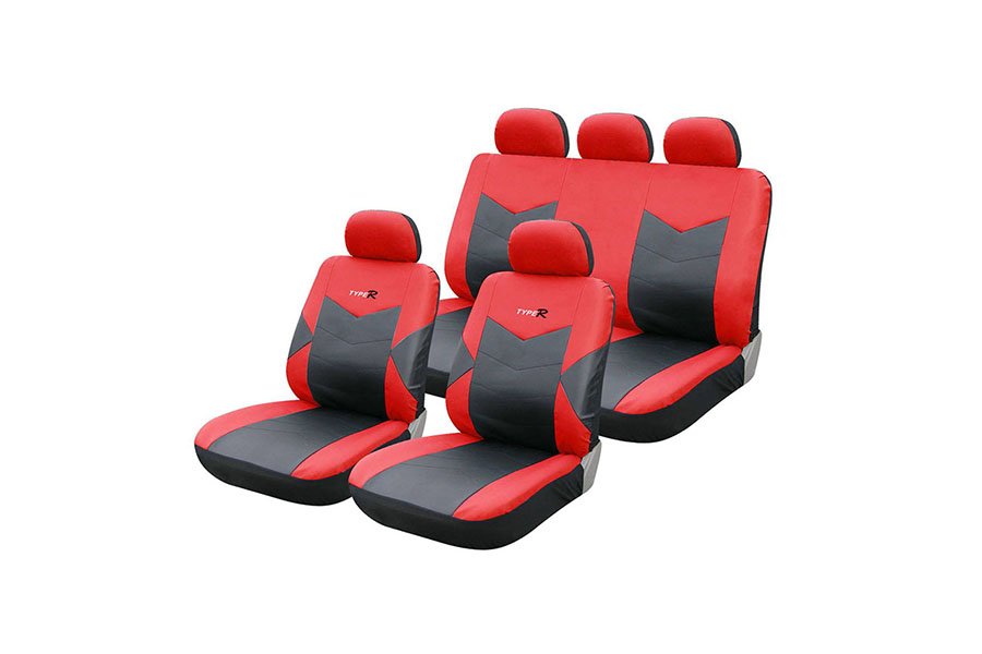 Seat Cover Red Black