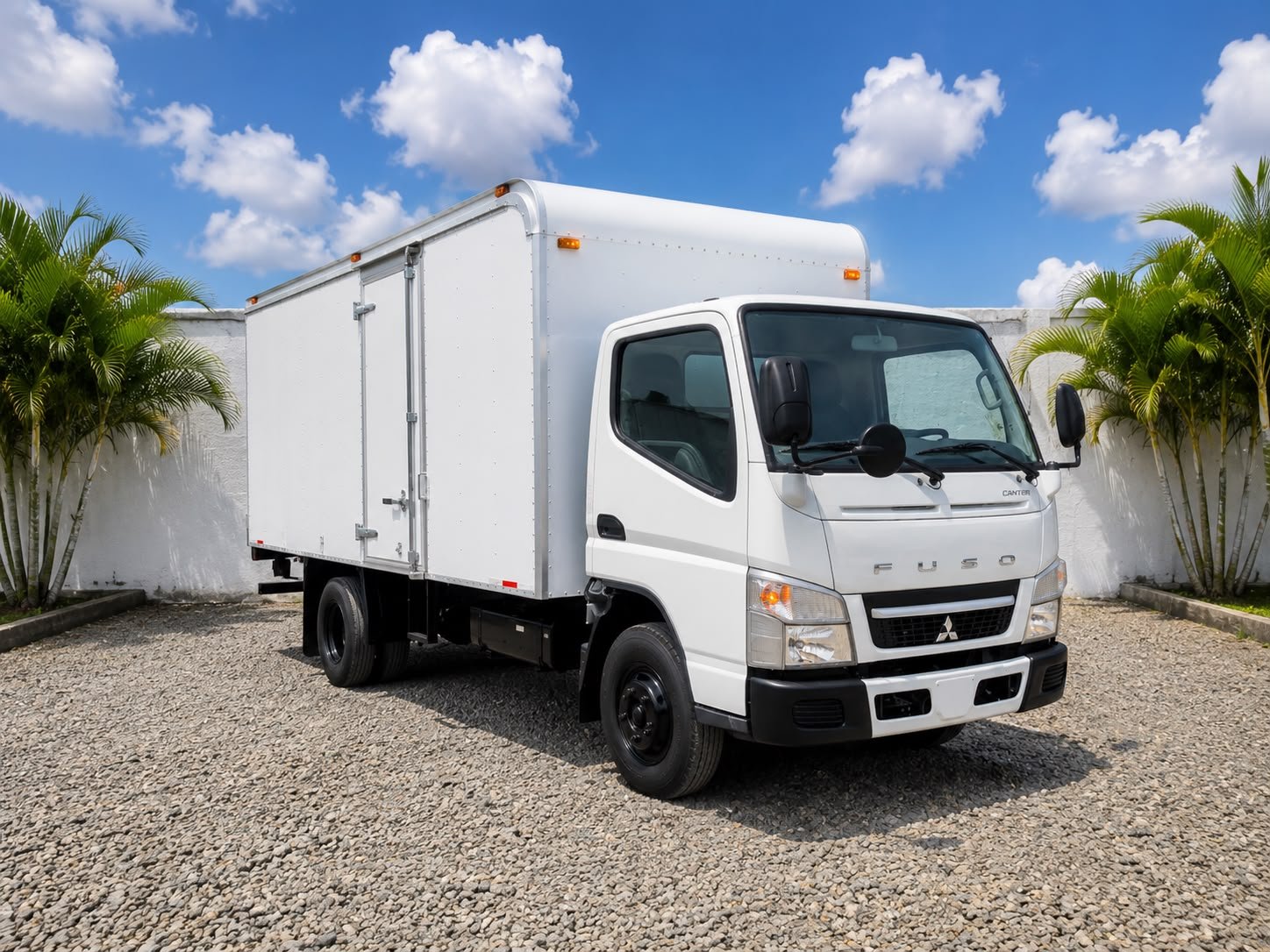 Camión Fuso con furgón para carga